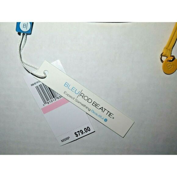 Bleu by Rod Beattie Women's Sz 10 Sunset Yellow Tie-Front Bikini Top $79 - Picture 7 of 7